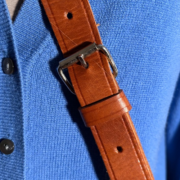 Classic Brown Leather Crossbody - Picture 5 of 11